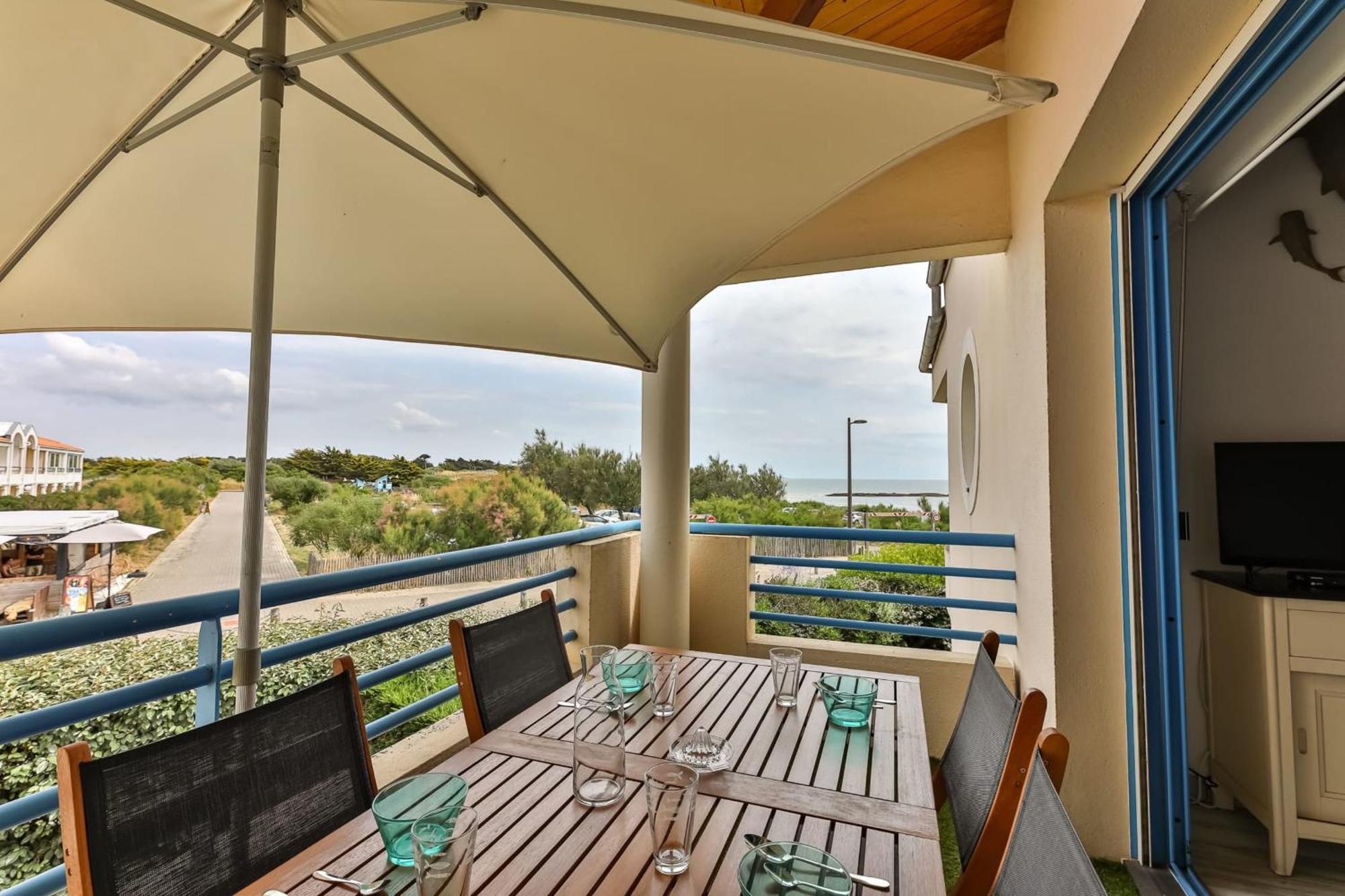 Un Balcon A La Mer - Studio Vue Sur Mer Brétignolles-sur-Mer Buitenkant foto