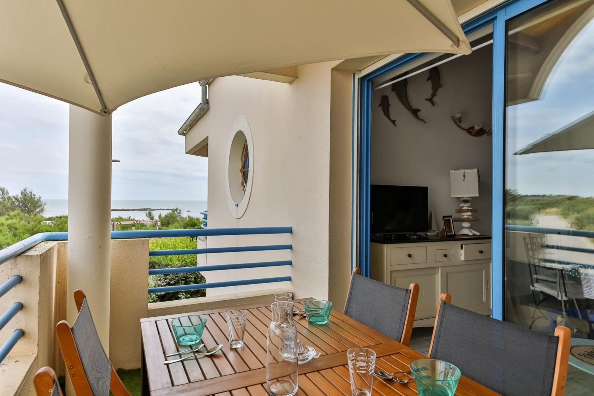 Un Balcon A La Mer - Studio Vue Sur Mer Brétignolles-sur-Mer Buitenkant foto